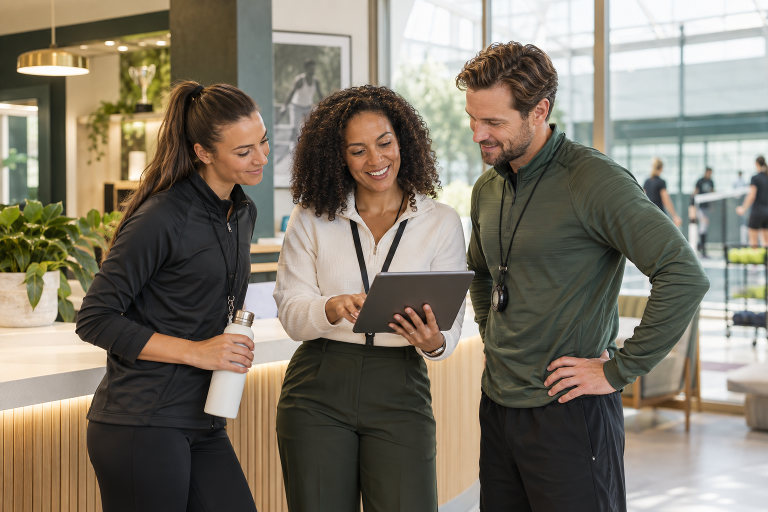 Club staff using ClubSys together